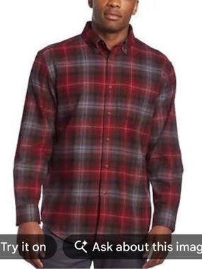 VGUC Pendleton Mason Flannel Shirt. Size Large
Colors are Red/Black/Gray